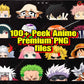 Anime Peeking Premium Graphic Design Cute