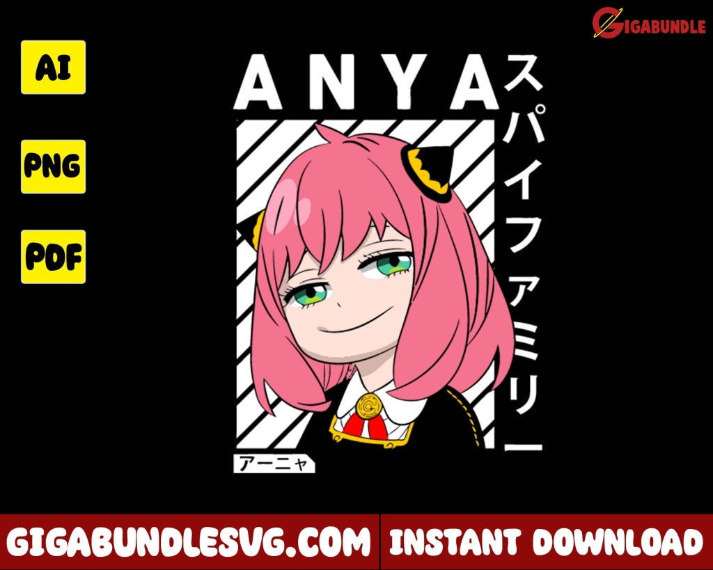 Anya Forger Png Spy X Family Anime - Instant Download