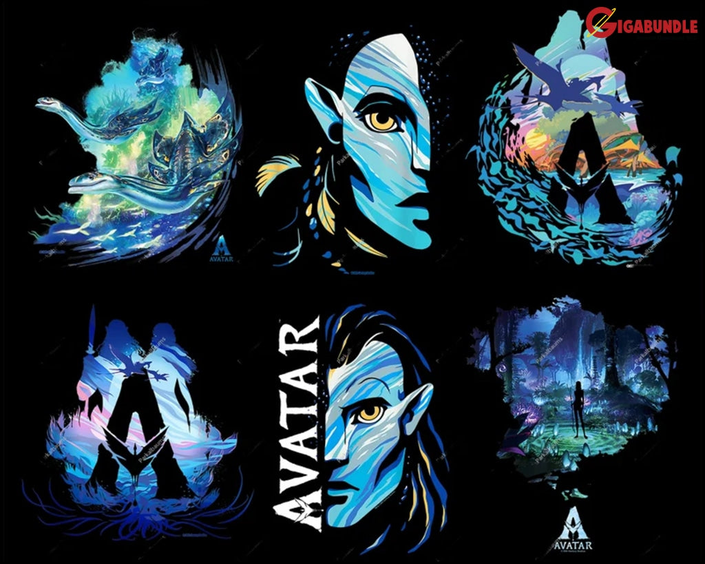 Avatar The Way Of Water 2 Png For Shirt Hot 3D Movies James Cameron
