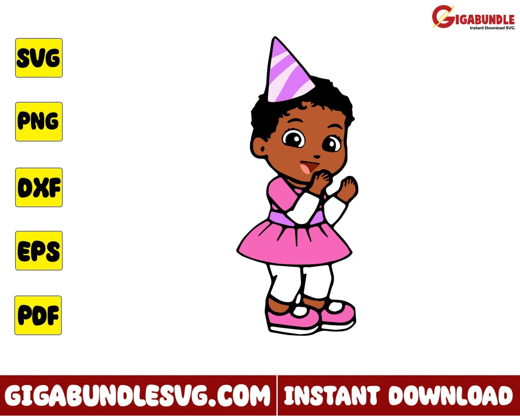 Baby Gracies Girl Birthday Svg Corner Kids Song - Instant Download