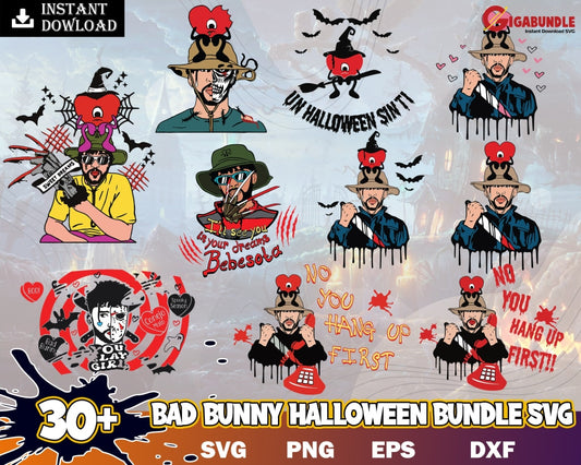 Bad Bunny Halloween Bundle- Digital Download