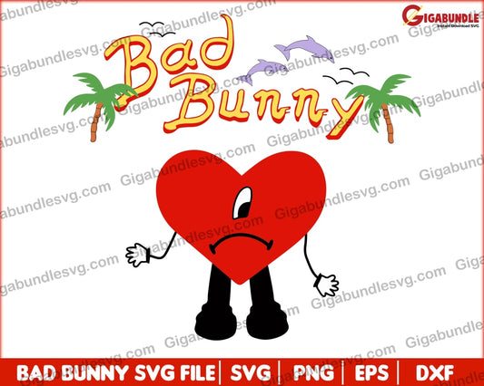 Bad Bunny Svg Bundle 3 - Digital Download