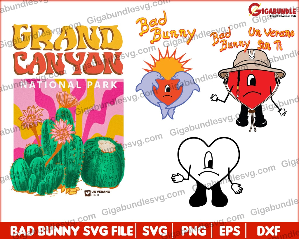 Bad Bunny Svg Bundle - Digital Download