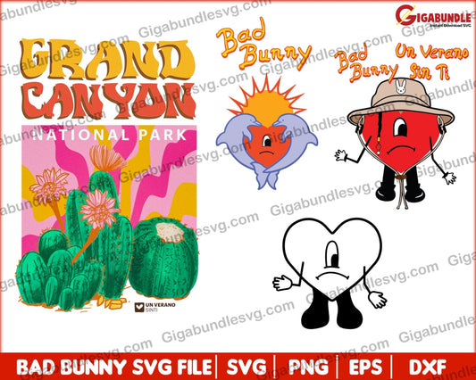 Bad Bunny Svg Bundle - Digital Download