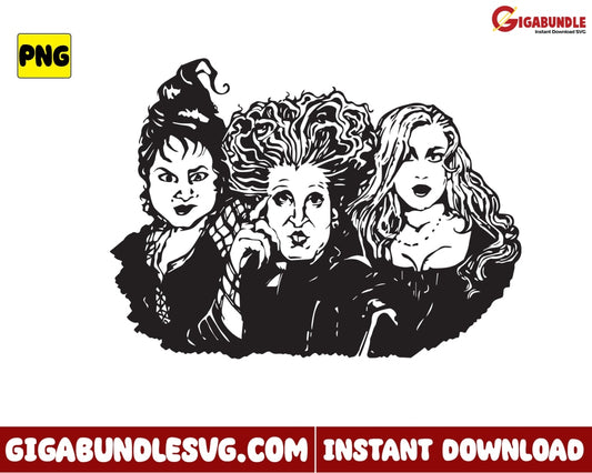 Bad Witch Png Hocus Pocus Halloween - Instant Download