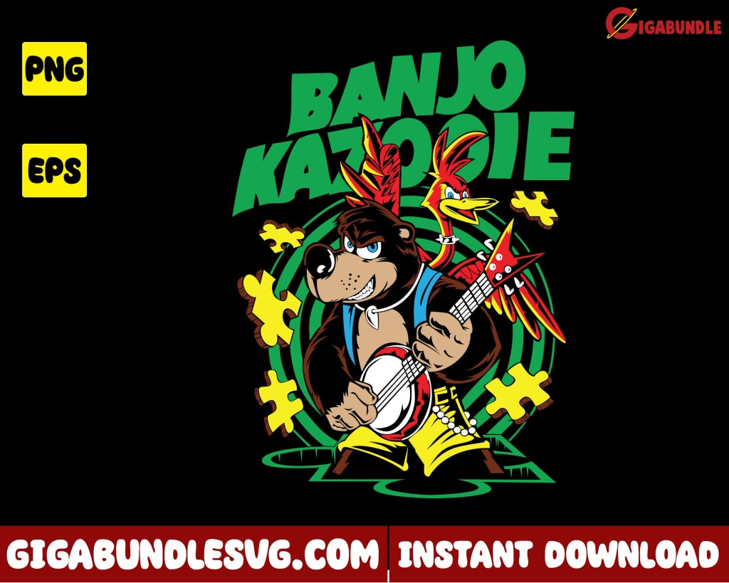 Banjo Kazooie Png Mario Super Cartoon - Instant Download