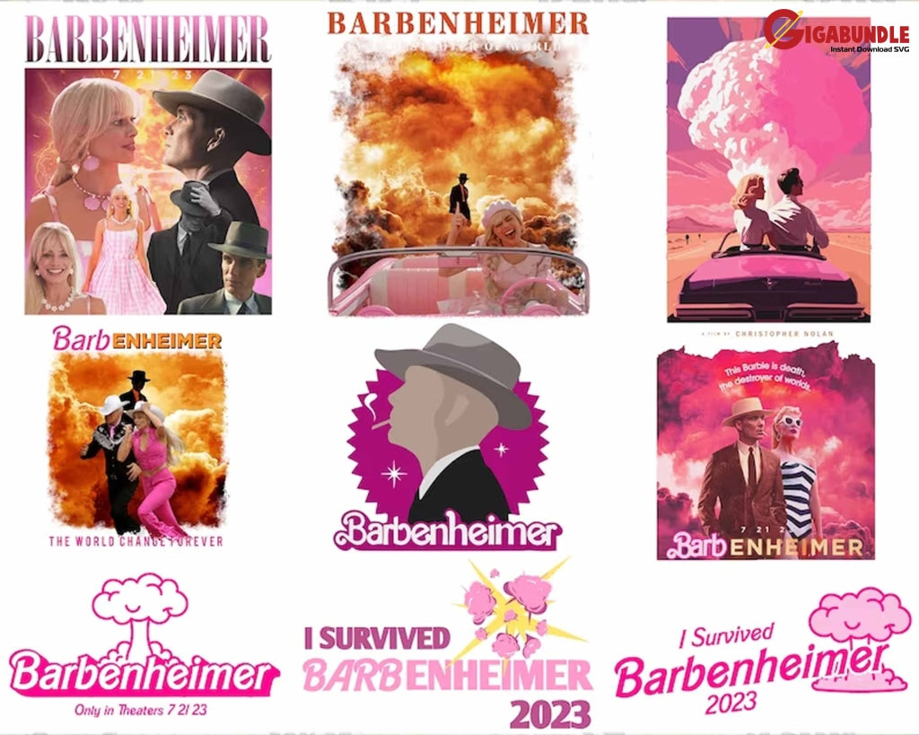Barbenheimer Png Barbie Oppenheimer Funny Movie Inspired