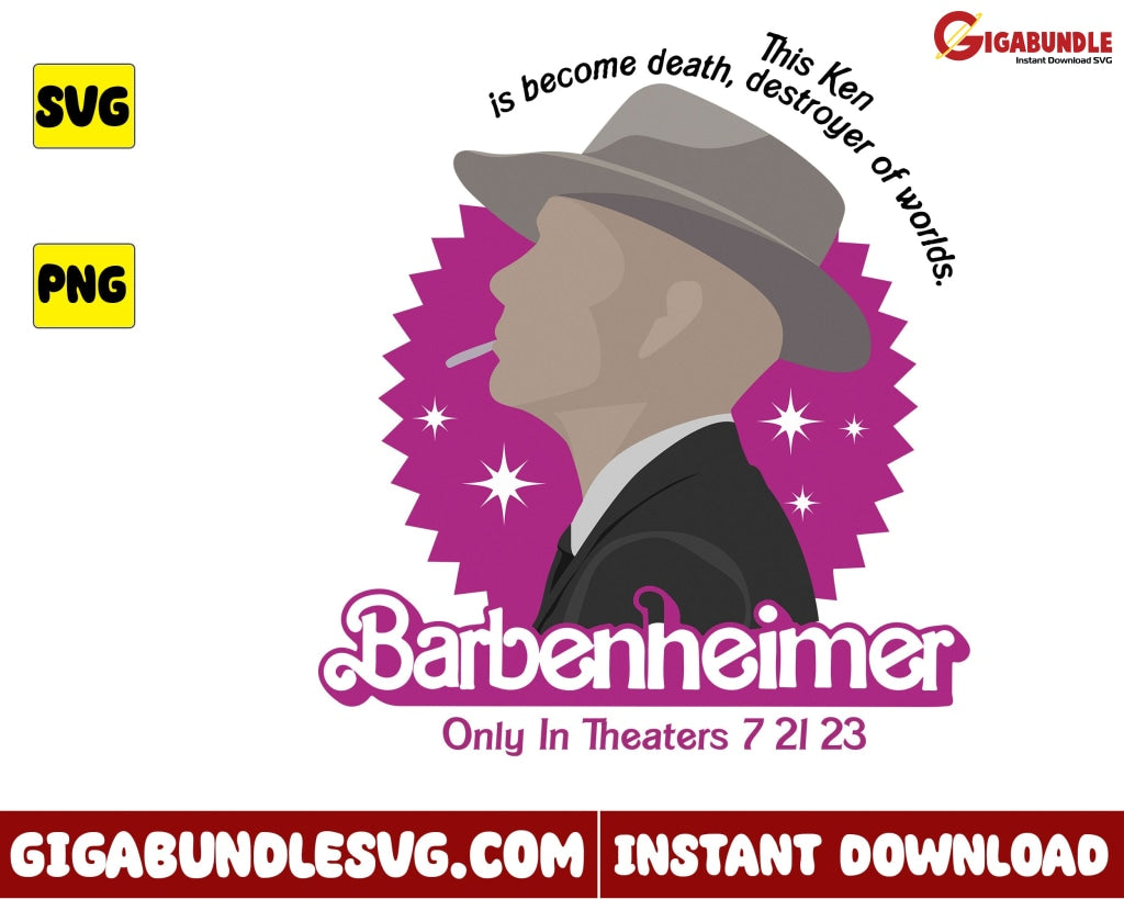 Barbenneimer Svg Barbie Princess - Instant Download
