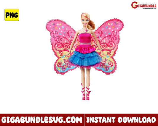 Barbie Butterfly Png Girl Movie - Instant Download