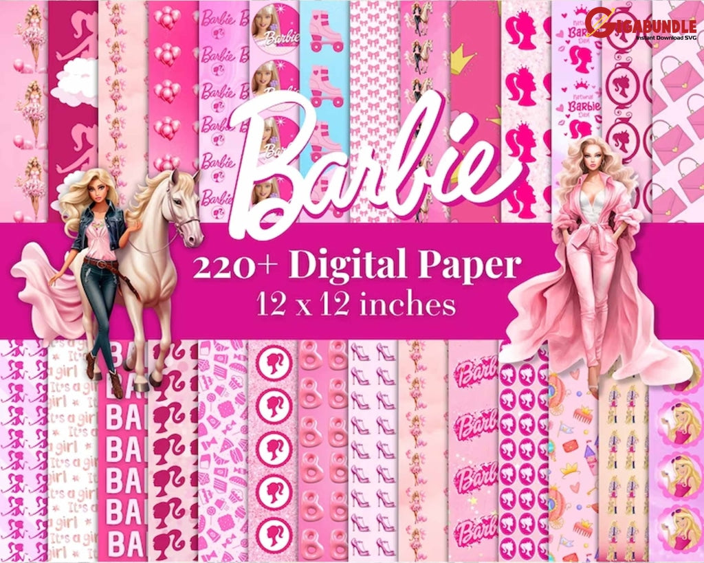 Barbie Digital Paper Pack Wallpapers