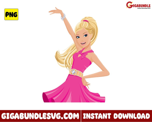 Barbie Fashion Png Brand Doll Cartoon - Instant Download