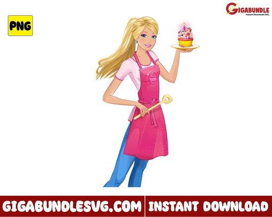 Barbie Fashion Png Girl Cartoon - Instant Download