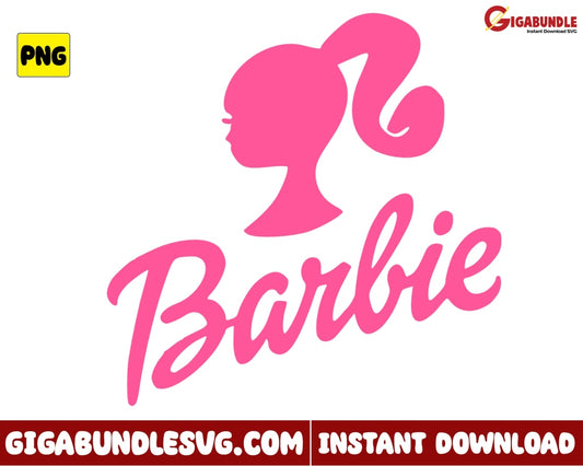 Barbie Girl Png Logo Doll - Instant Download