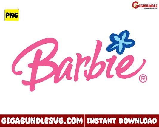 Barbie Logo Png Doll Movie Cartoon - Instant Download