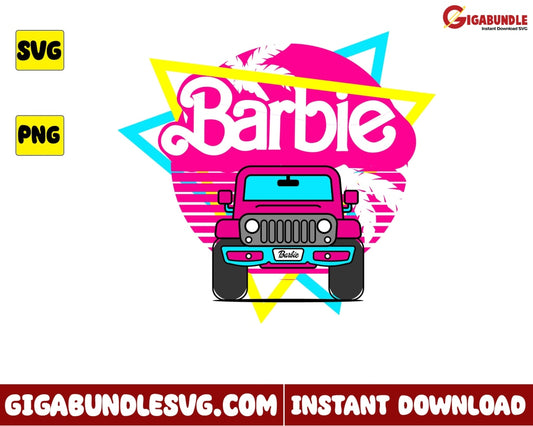 Barbie Logo Svg Car Princess Girl - Instant Download