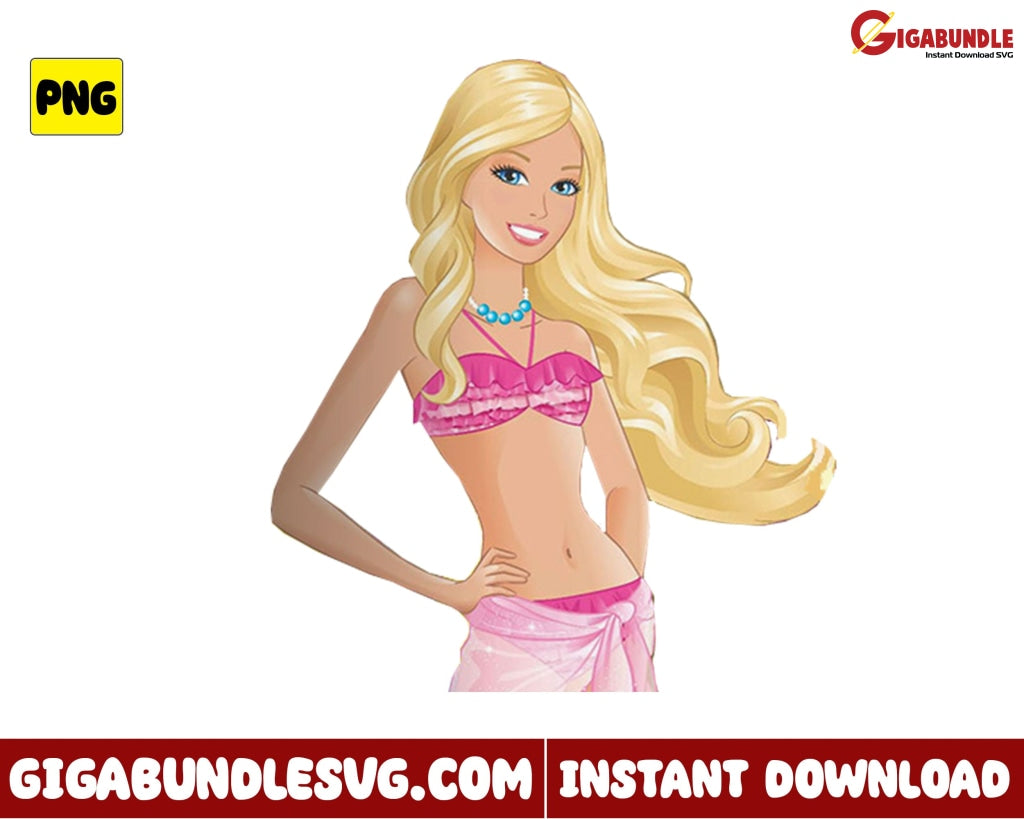 Barbie Princess Png Doll Movie Cartoon - Instant Download