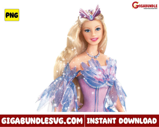 Barbie Princess Png Girl Movie Cartoon - Instant Download