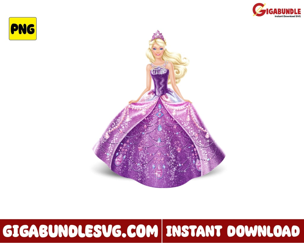 Barbie Princess Png Girl Movie - Instant Download