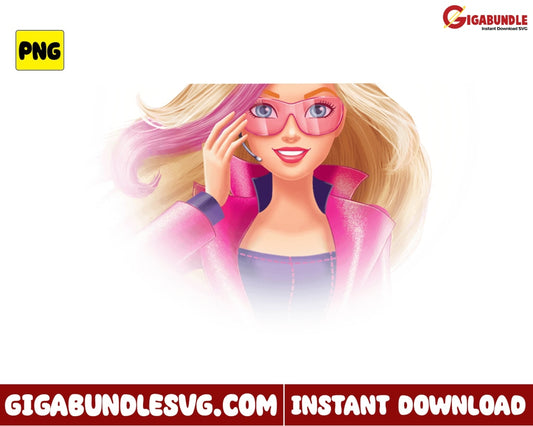 Barbie Style Fashion Png Brand Doll Cartoon - Instant Download