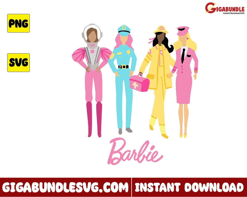 Barbie Svg 60Th Anniversary Fashion Cartoon - Instant Download