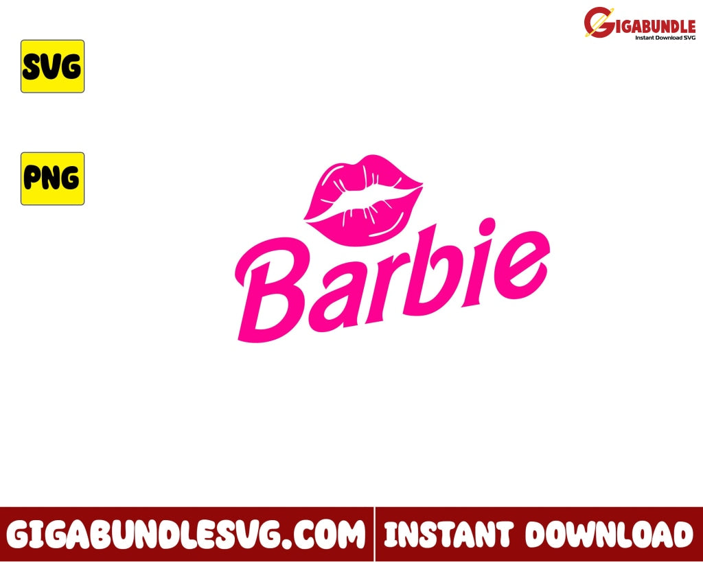 Barbie Svg Lips Princess - Instant Download