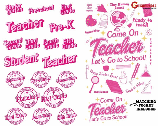 Barbie Teacher Png Bundle In My Era