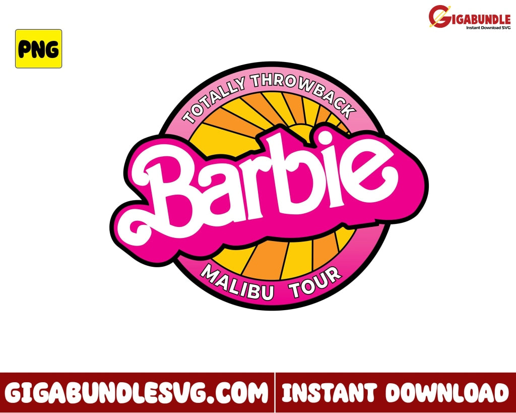 Barbie Truck Malibu Tour Png Character Movie Cartoon - Instant Download