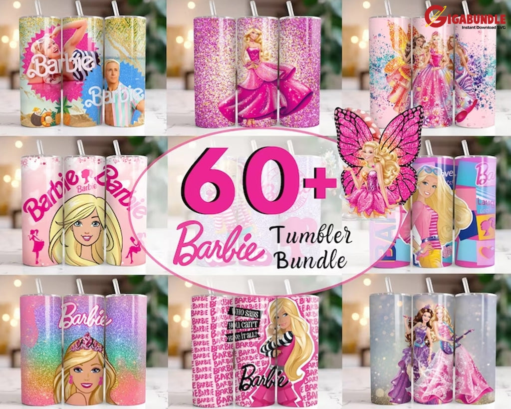 Barbie Tumbler Wrap Bundle Come On Sublimation
