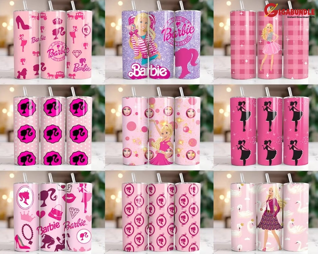 Barbie Tumbler Wrap Bundle Come On Sublimation