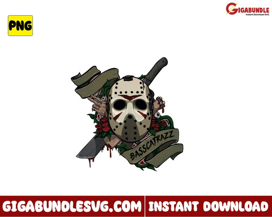 Basscatrazz Png Jason Voorhees Horror Movies Character Halloween - Instant Download