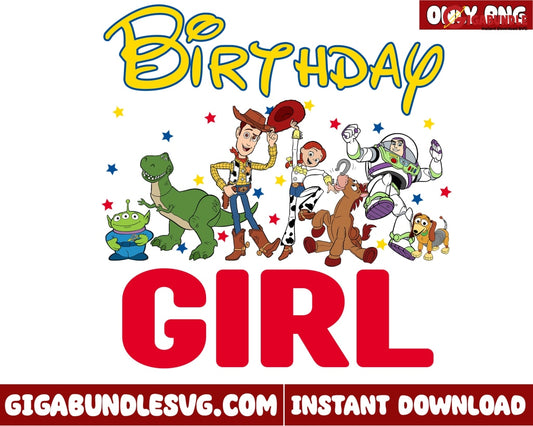 Birthday Girl Disney Png - Instant Download