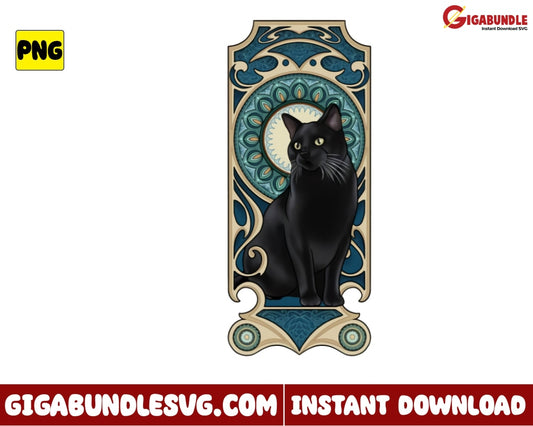 Black Cat Png Hocus Pocus Tarot Sanderson Sister Witch Halloween - Instant Download