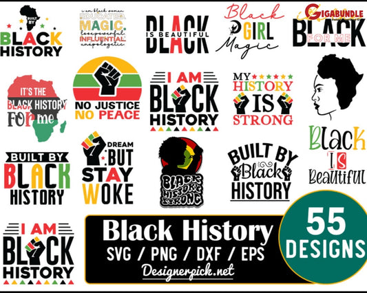 Black History Svg Bundle Png Afro Woman Juneteenth Svg Unapologetically Hella Queen Black King