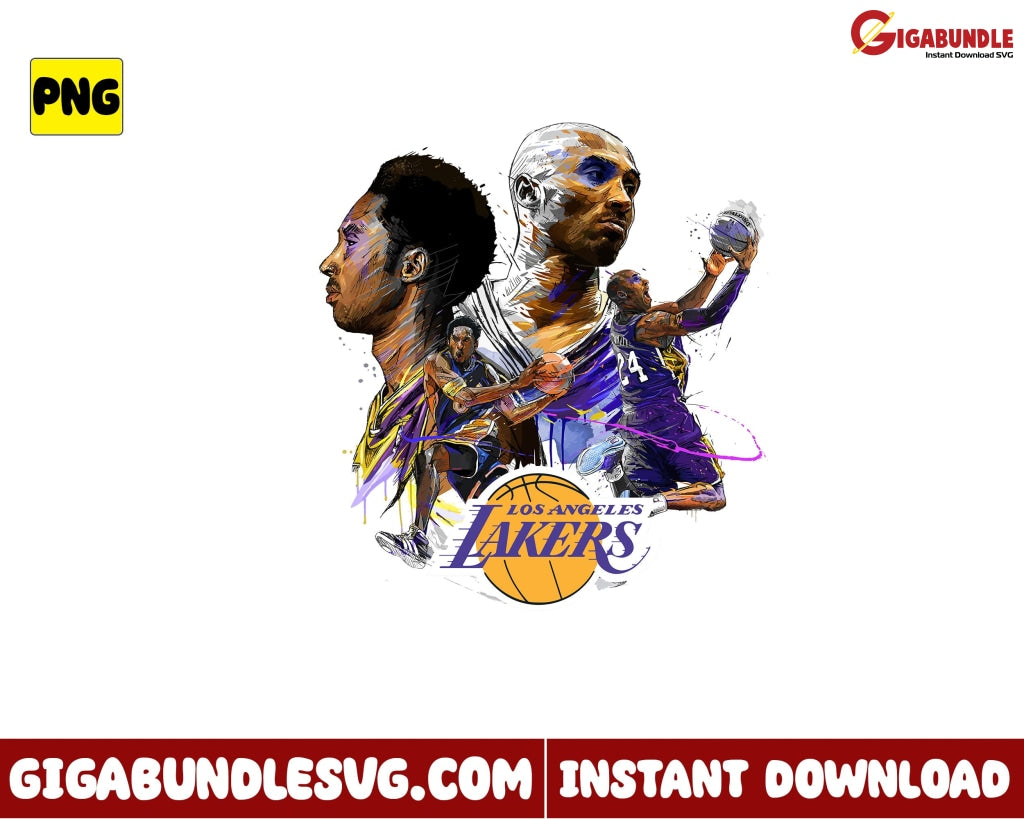 Black Mamba Png Kobe Bryant Basketball New Nba Bootleg - Instant Download