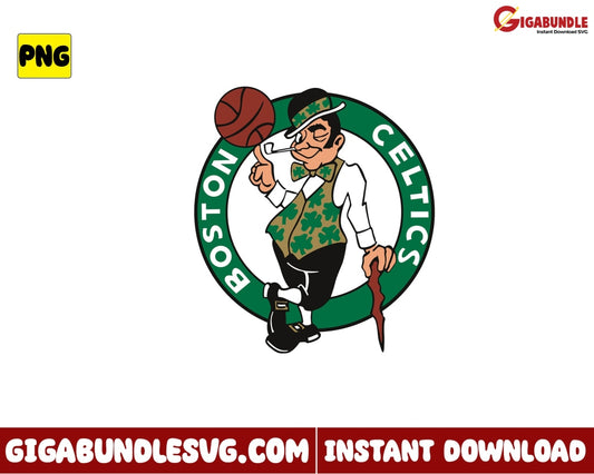 Boston Celtics Nba Png Basketball Logo New Nba Bootleg - Instant Download