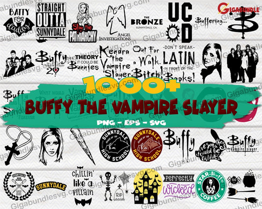 Buffy The Vampire Bundle Svg Png Dxf Eps