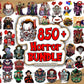 Bundle Halloween - Horror 850 Png Movies Happy Sublimated Printing Printable Digital Png Download.