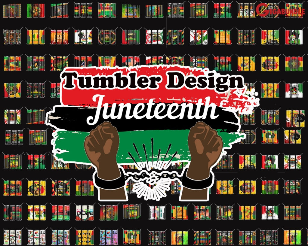 Bundle Juneteenth 20Oz Skinny Straight &tapered Designs Sublimation Tumbler Designs Tumbler Png