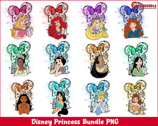 Bundle Princess Png Family Trip 2023 Vacay Mode Magical Kingdom Files For Sublimation