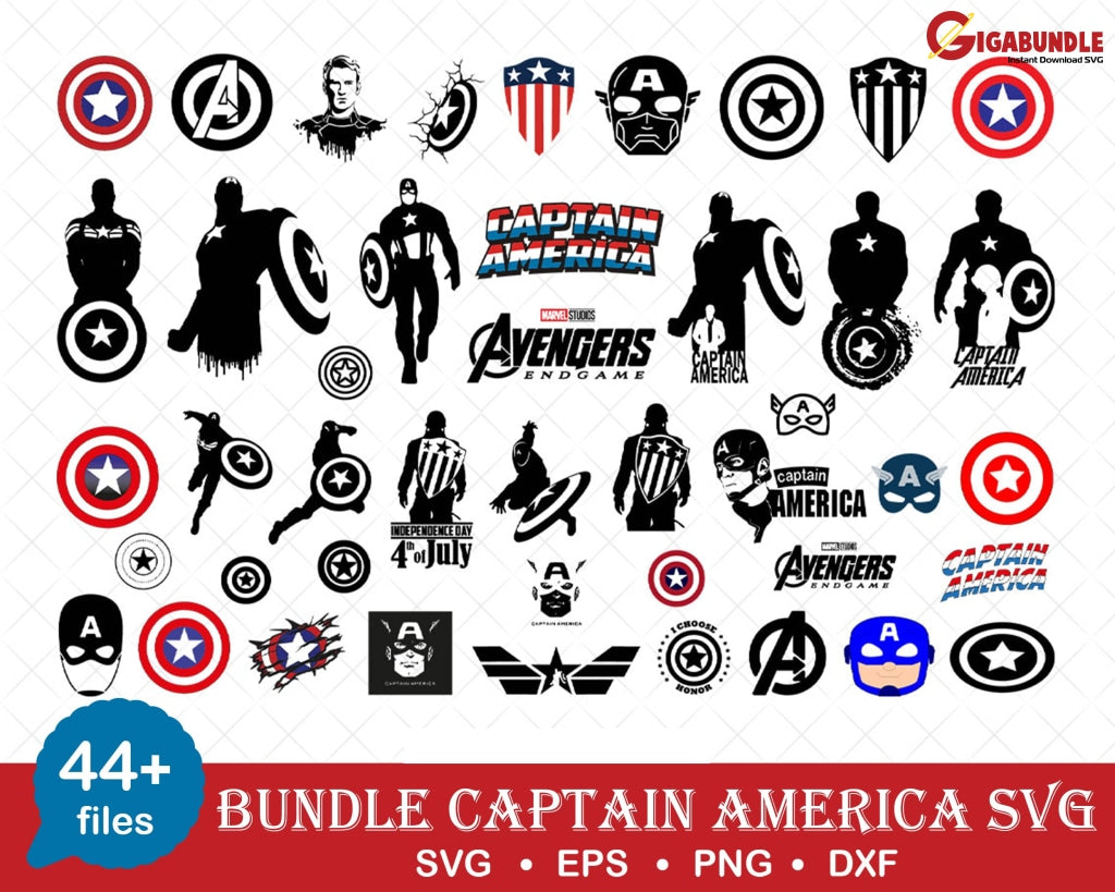 Captain Marvel Svg Bundle Files For Cricut Silhouette Captain Png Avengers Svg Marvel