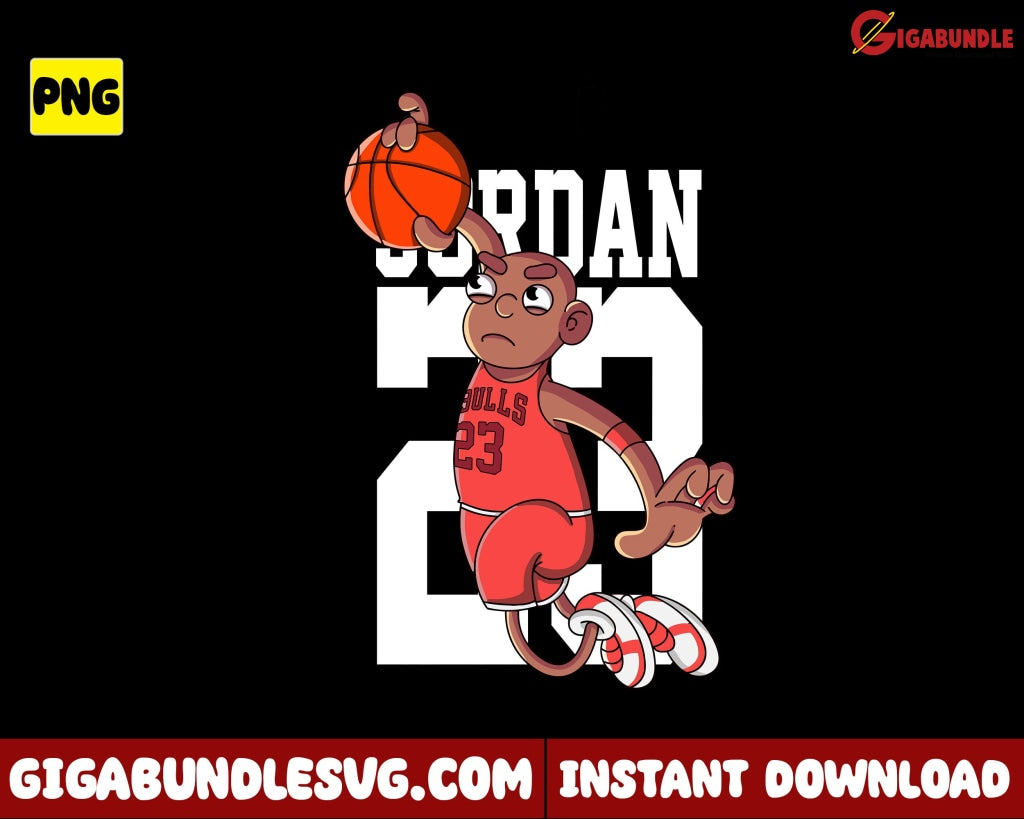 Chibi Michael Jordan Png Chicago Bulls Basketball Nba New Bootleg - Instant Download