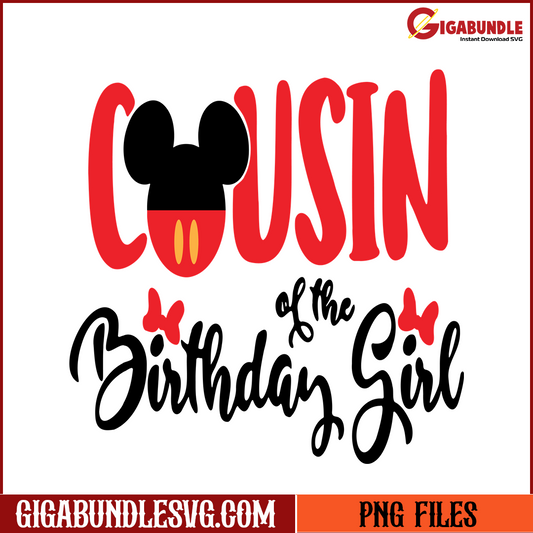 Cousin of The Birthday Girl Disney Mickey
