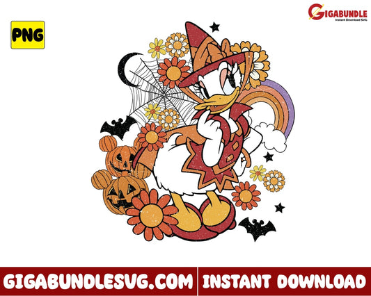 Daisy Duck Halloween Png Disney - Instant Download