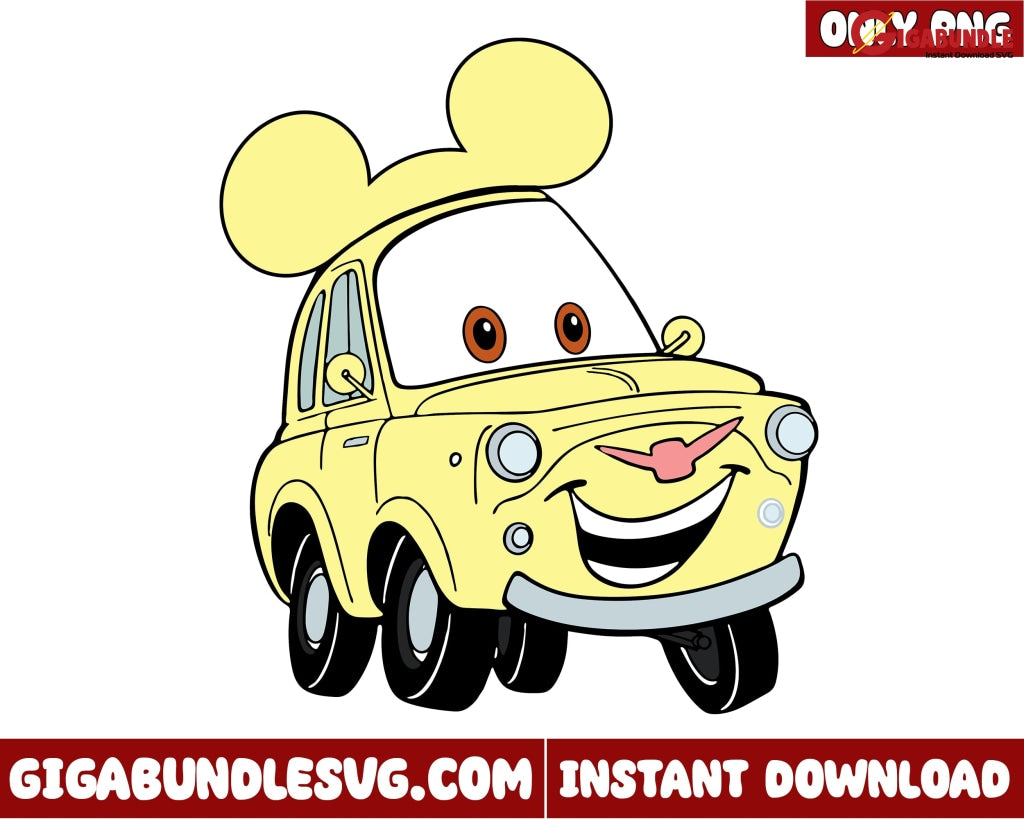 Disney Car Png - Instant Download