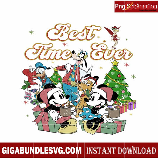 Disney Christmas Best Time Ever PNG