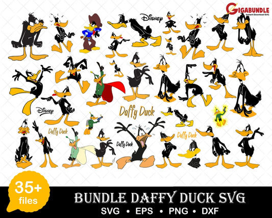 Disney Daisy Duck Svg Bundle Files For Cricut Silhouette