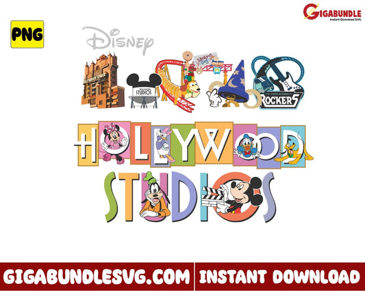 Disney Hollywood Studio Png Mickey Mouse And Friends - Instant Download