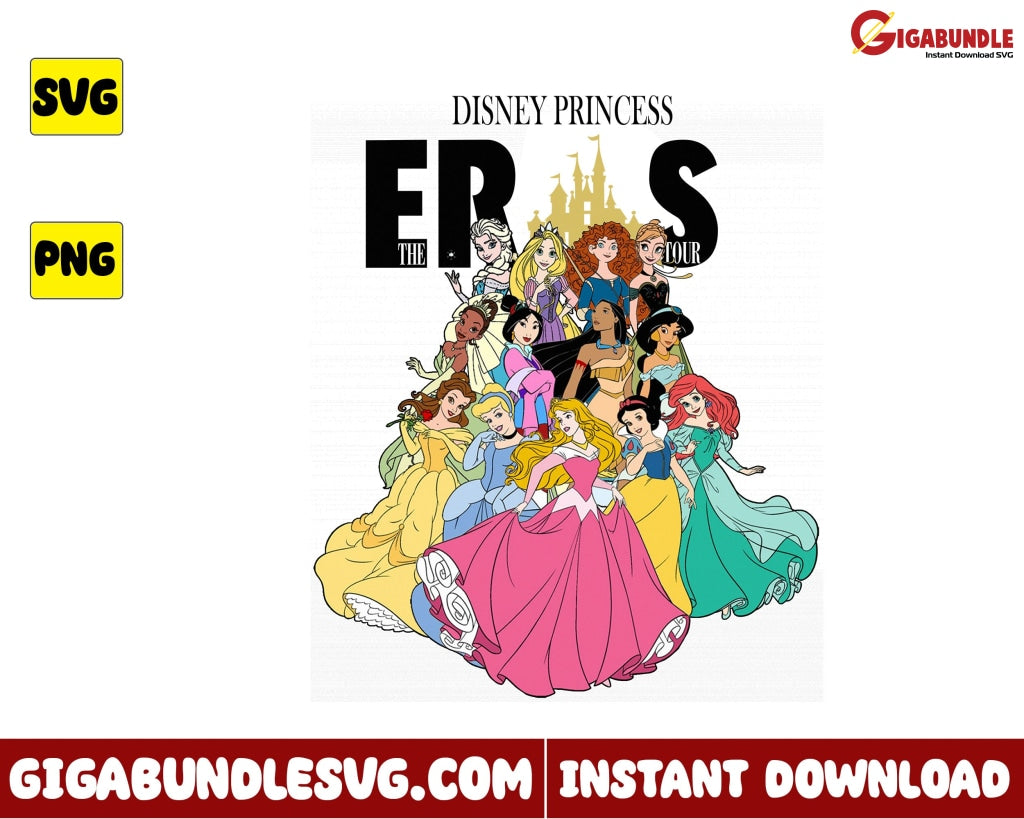 Disney Princess Svg Eras Tour The - Instant Download