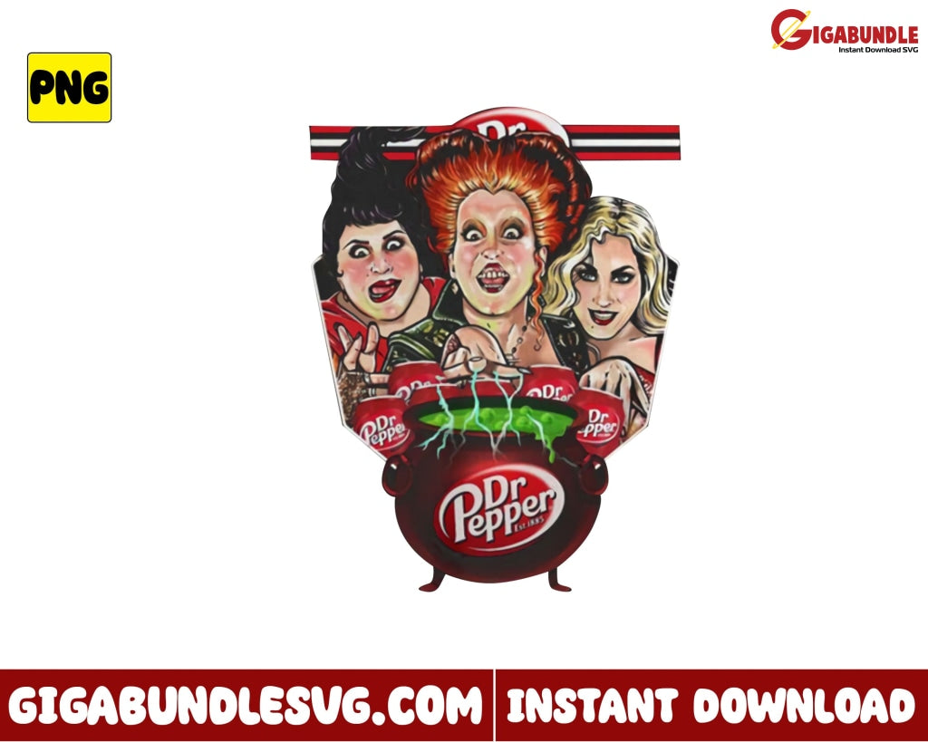 Dr Pepper Syrup Png Hocus Pocus Sanderson Sister Halloween - Instant Download