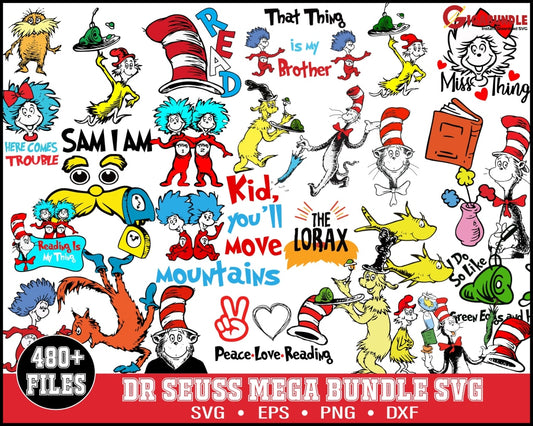 Dr Quotes Svg Seuss Bundle Dr Quotes Png Dxf Eps